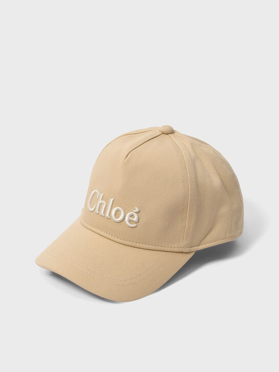 Бейсболка с лого, бежевая Chloe , арт.  | Фото 1