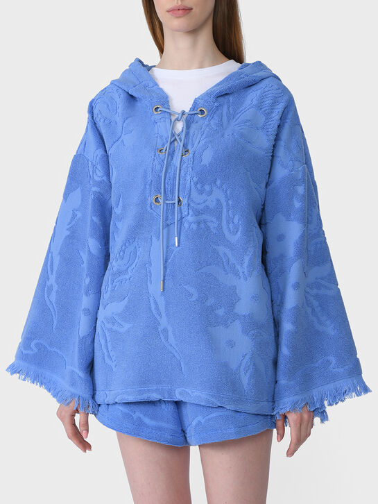 Джемпер-худи, голубой Dorothee Schumacher , арт.  | Фото 3