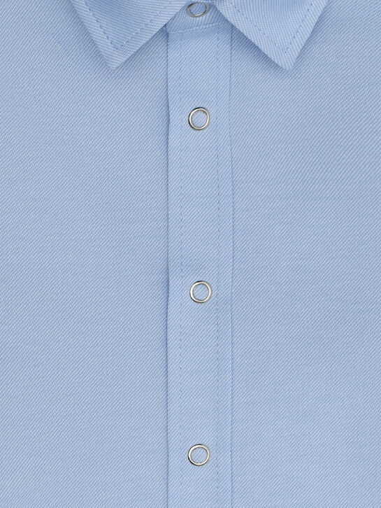 Голубая рубашка из трикотажа KengLabel , арт.  | Фото 3