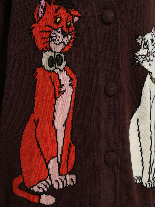 Кардиган с декором &quot;коты&quot;, интарсия Saint Barth , арт.  | Фото 3
