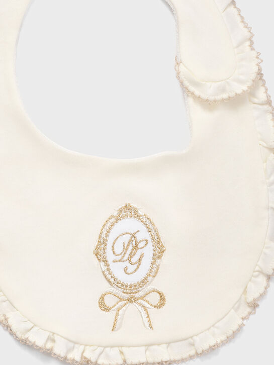 Комплект комбинезон + шапка + слюнявчик, белый Dolce&Gabbana , арт.  | Фото 5