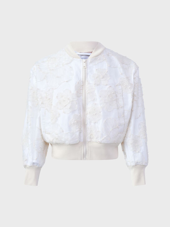 Куртка-бомбер с цветочным шитьем N21 , арт.  | Фото 1