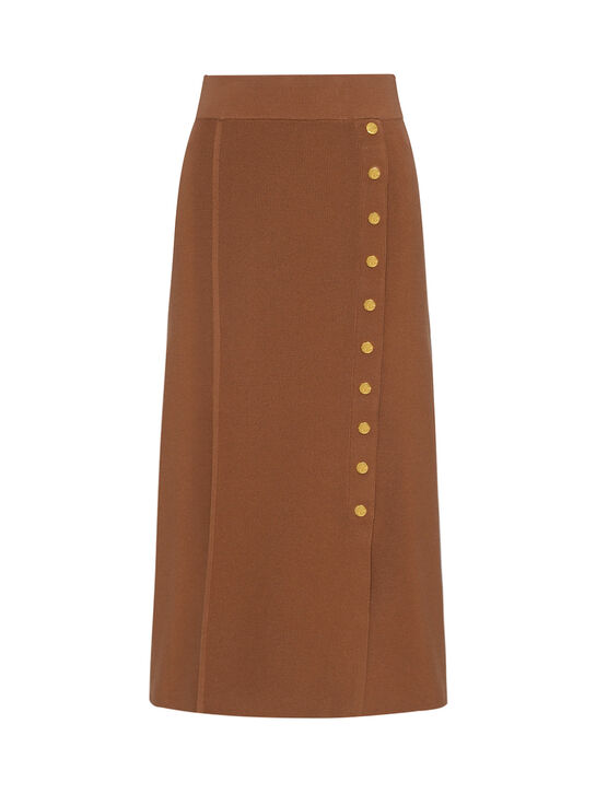 Юбка с декоративными пуговицами Elisabetta Franchi , арт.  | Фото 1