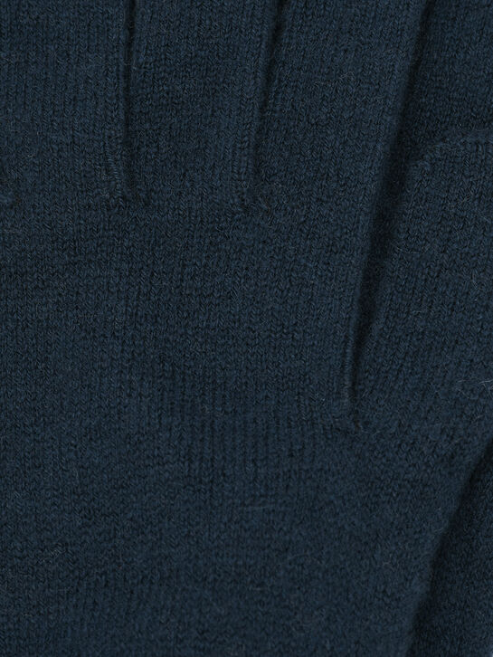 Перчатки из шерсти и кашемира, синие Yves Salomon , арт.  | Фото 3