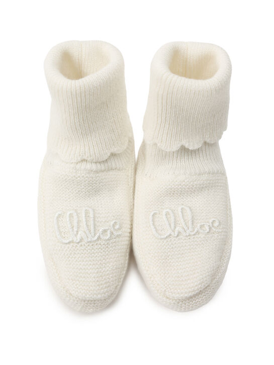 Набор подарочный: пинетки + шапка с лого  Chloe , арт.  | Фото 7