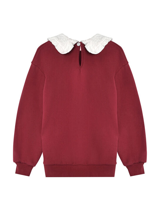 Свитшот с белым воротником и лого The New Society , арт.  | Фото 2