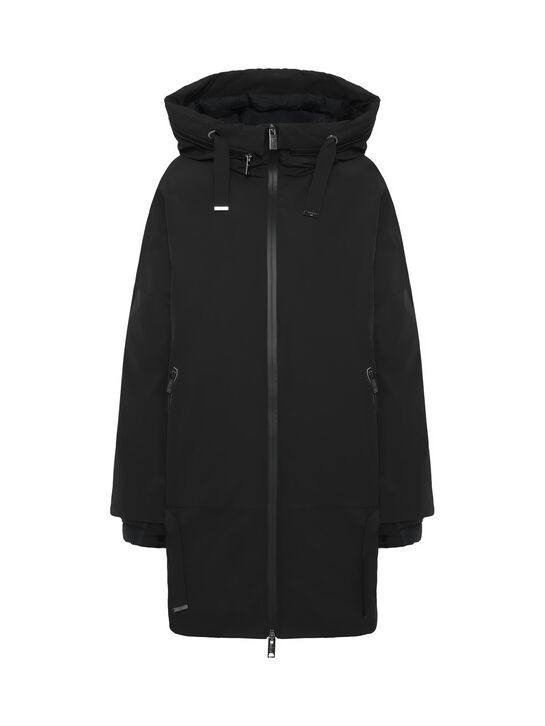 Куртка удлиненная, черная Diego M , арт.  | Фото 1