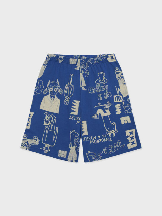 Пижама: футболка + шорты, синяя Sanetta , арт.  | Фото 5