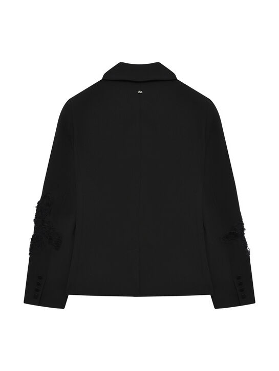 Пиджак двубортный с кружевной отделкой Ermanno Scervino , арт.  | Фото 2
