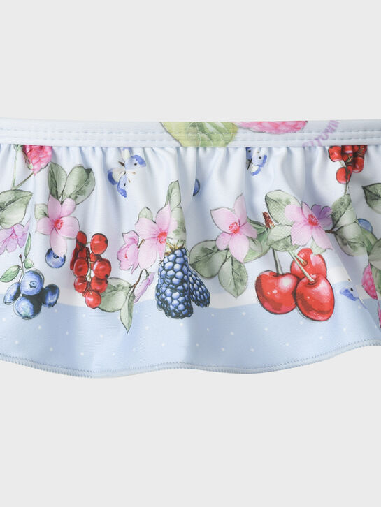 Купальник с рюшами, голубой Monnalisa , арт.  | Фото 3