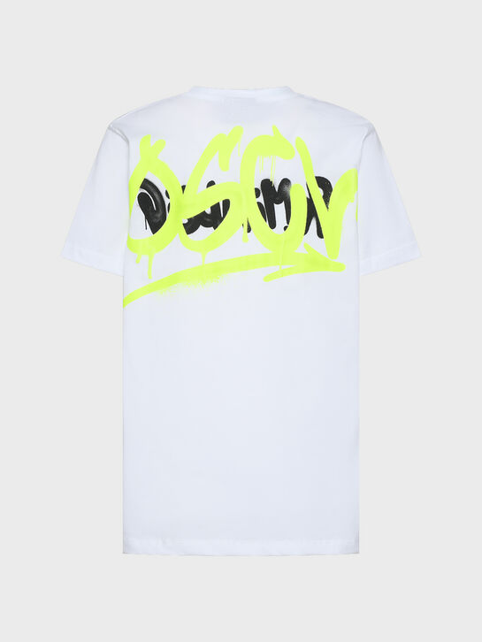 Футболка с граффити принтом на спине Disclaimer , арт.  | Фото 2