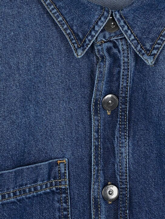 Джинсовая рубашка с карманом на груди ALINE , арт.  | Фото 8