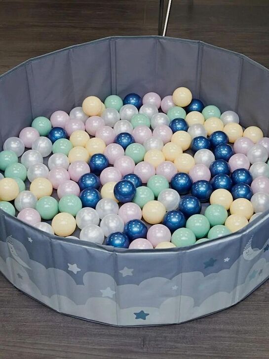 Сухой бассейн для шариков Kids Moon 100 Grey (без шариков) UNIX Kids , арт.  | Фото 3