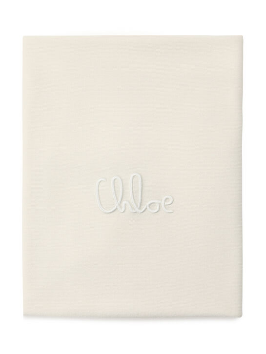 Плед с цветочной вышивкой и лого Chloe , арт.  | Фото 1