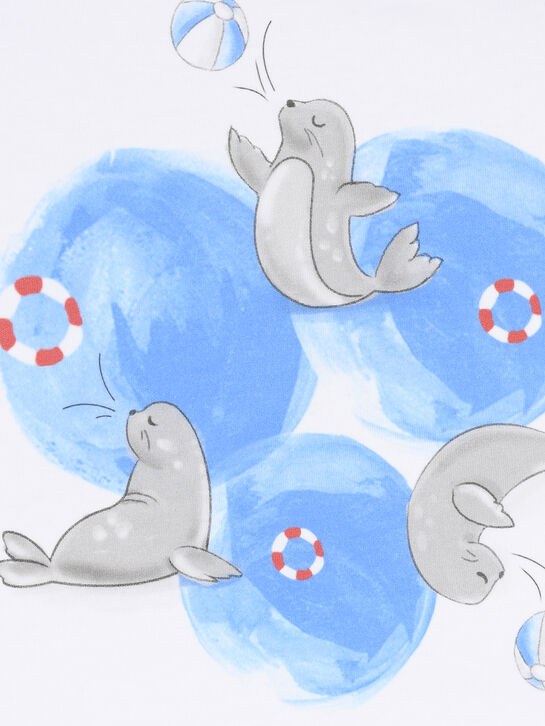 Одеяло с принтом &quot;тюлени&quot; Monnalisa , арт.  | Фото 4