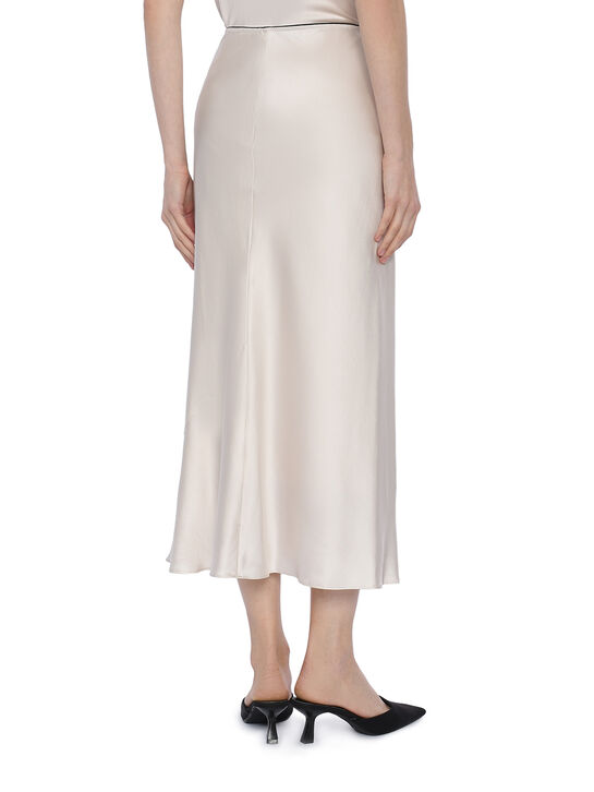 Юбка миди шелковая, белая Dorothee Schumacher , арт.  | Фото 5