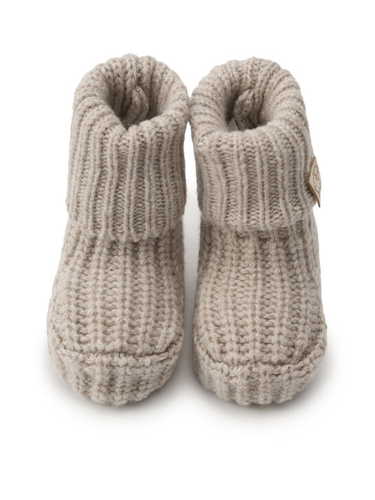 Пинетки вязаные, бежевые Maglificio di Verona , арт.  | Фото 5