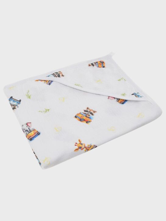 Полотенце муслиновое с капюшоном, 100x100 см Jan&Sofie , арт.  | Фото 1