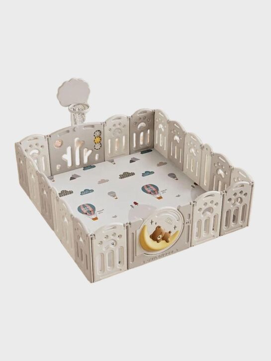 Манеж Kids DeLuxe Grey 180x200 см UNIX Kids , арт.  | Фото 1