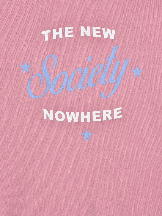 Свитшот с лого, розовый The New Society , арт.  | Фото 3
