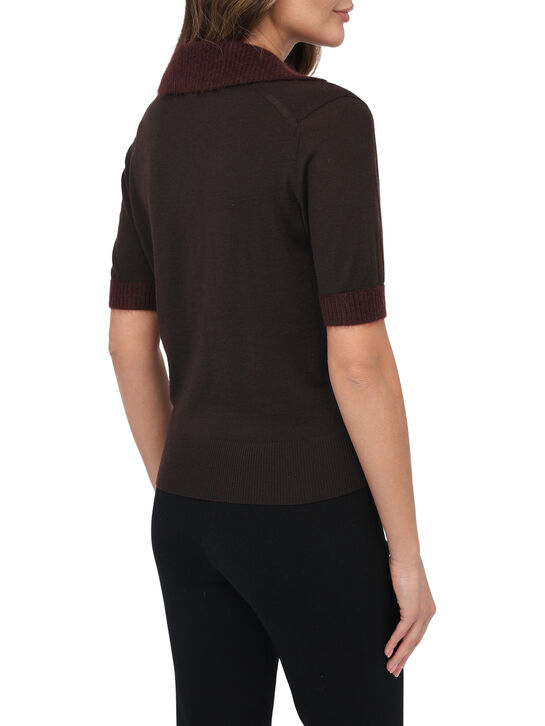 Джемпер из шерсти, темно-коричневый Dorothee Schumacher , арт.  | Фото 4