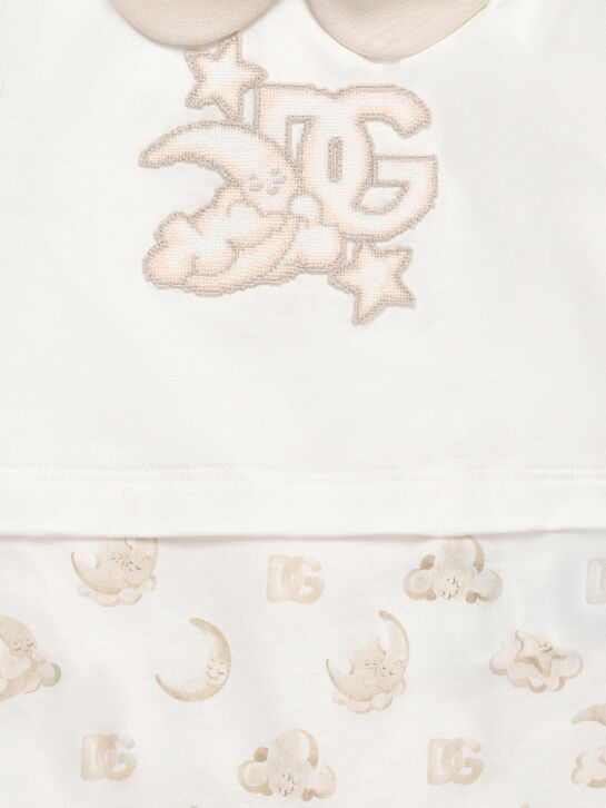 Подарочный набор комбинезон + шапка + слюнявчик, белый Dolce&Gabbana , арт.  | Фото 5