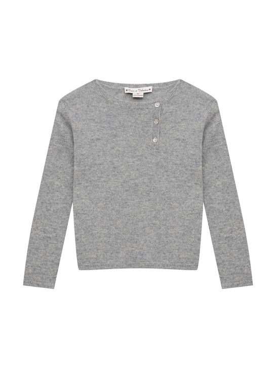 Джемпер из кашемира, серый Oscar et Valentine , арт.  | Фото 1