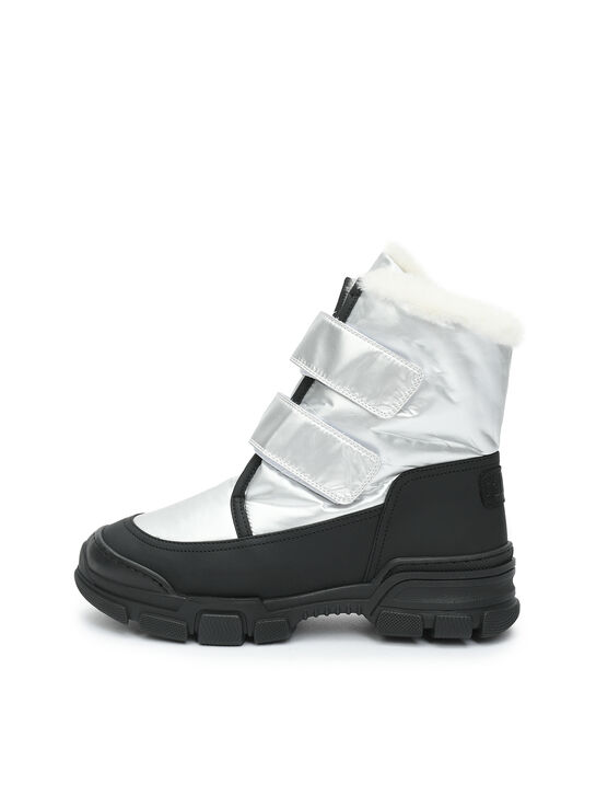 Кроссовки высокие с меховой подкладкой, серебристые Gallucci , арт.  | Фото 1