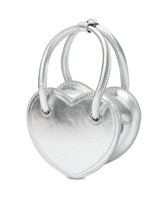 Сумка в форме сердца, серебристая Monnalisa , арт.  | Фото 2