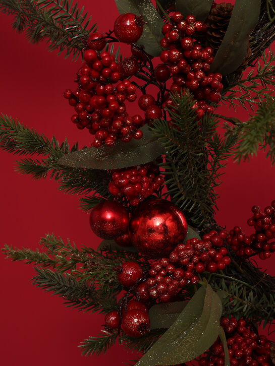 Рождественский венок с хвойным декором и ягодами, 70 см Goodwill , арт.  | Фото 4