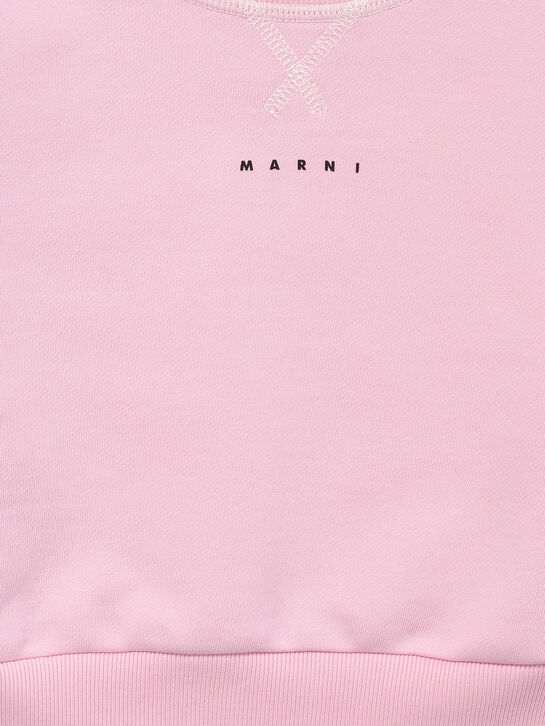 Свитшот укороченный, розовый MARNI , арт.  | Фото 3