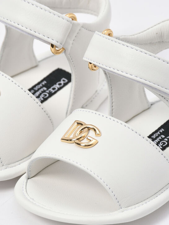 Пинетки с лого, белые Dolce&Gabbana , арт.  | Фото 7