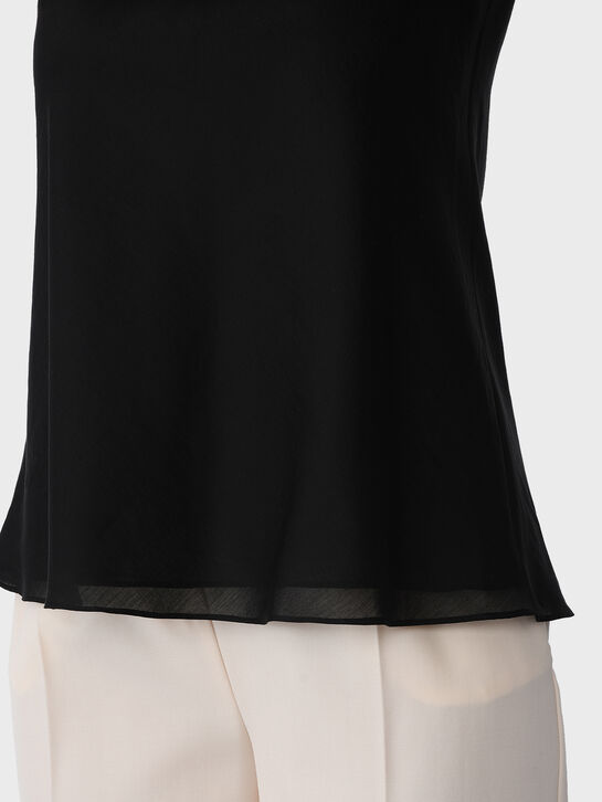 Топ черного цвета с широкими бретелями Flashin , арт.  | Фото 7