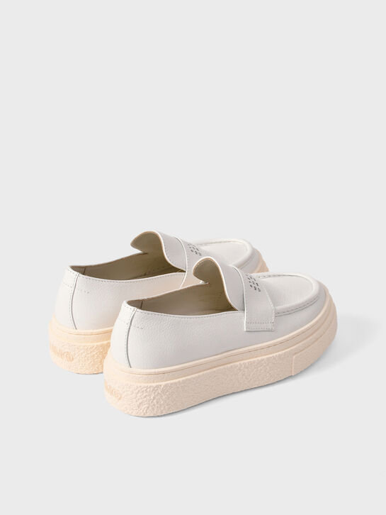 Белые лоферы на платформе MM6 , арт.  | Фото 3