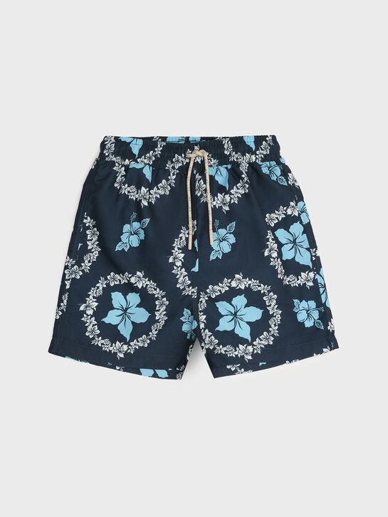 Шорты для купания с принтом &quot;гибискус&quot; The New Society , арт.  | Фото 1