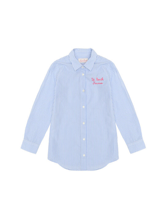 Рубашка в полоску с принтом &quot;Снуппи&quot; Saint Barth , арт.  | Фото 1