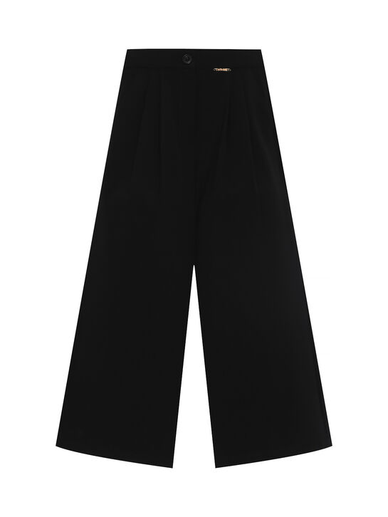 Брюки-палаццо, черные TWINSET , арт.  | Фото 2