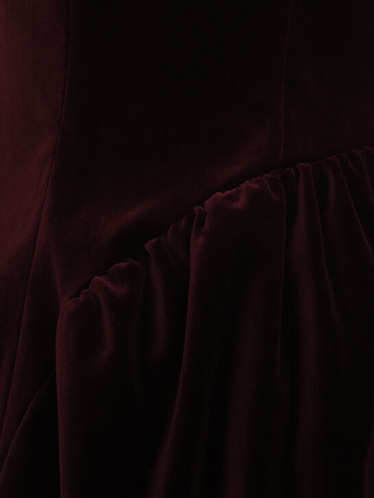 Мини-платье, бархатное, бордовое Flashin , арт.  | Фото 5