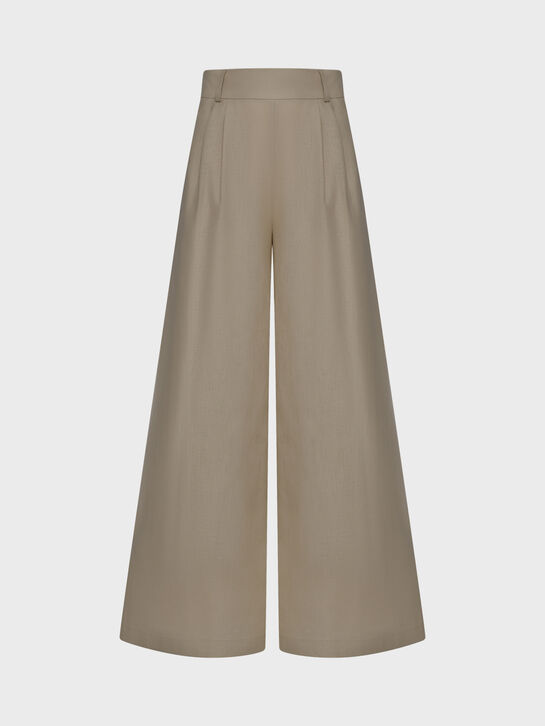 Брюки льняные с защипами Flashin , арт.  | Фото 1