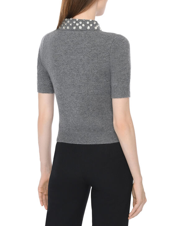 Джемпер-поло, серый Blumarine , арт.  | Фото 5