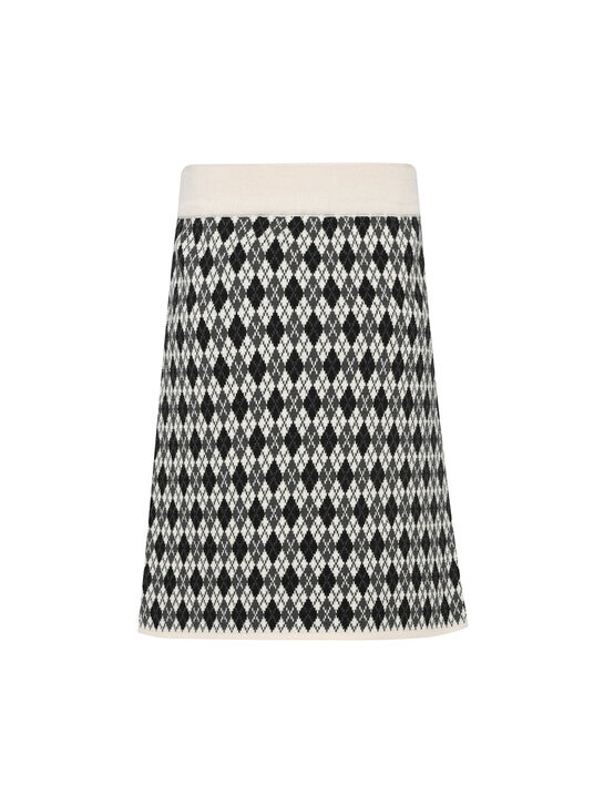 Юбка жаккардовая, черно-белая KengLabel , арт.  | Фото 6
