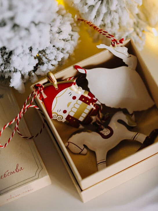 Набор ёлочных игрушек &quot;Щелкунчик&quot;, 3 шт, красно-золотой LUKNO , арт.  | Фото 2