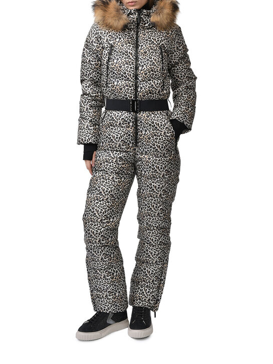Комбинезон с меховой опушкой на капюшоне, леопардовый Freedomday , арт.  | Фото 2