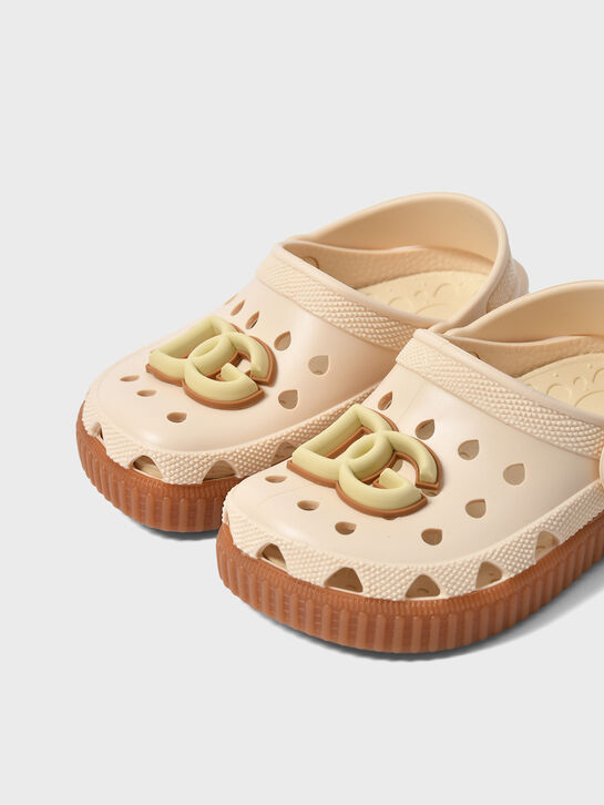 Сланцы с лого, бежевые Dolce&Gabbana , арт.  | Фото 6