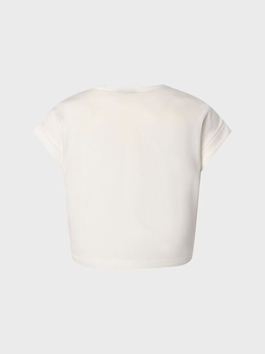 Футболка с лого из страз Ermanno Scervino , арт.  | Фото 2