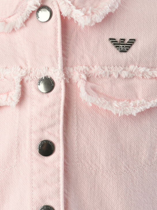 Джинсовая куртка, розовая Emporio Armani , арт.  | Фото 3