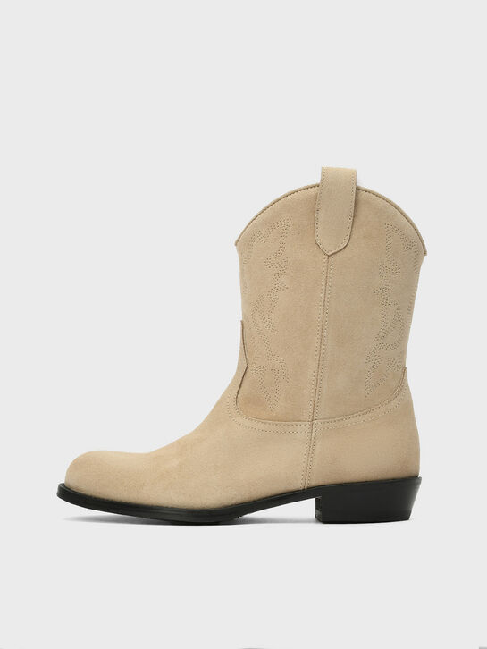 Сапоги с вышивкой, бежевые Gallucci , арт.  | Фото 1