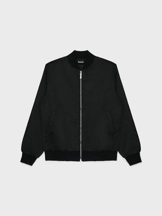 Куртка-бомбер с логотипом на спине, черная Disclaimer , арт.  | Фото 1