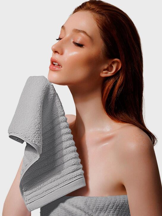 Набор из 3 полотенец (30х50 см, 50х90 см, 70х140 см) Soft Silver , арт.  | Фото 5