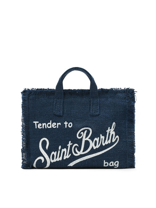 Синяя сумка изо льна Saint Barth , арт.  | Фото 1